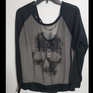 Full Tilt Skull Sweater Shirt